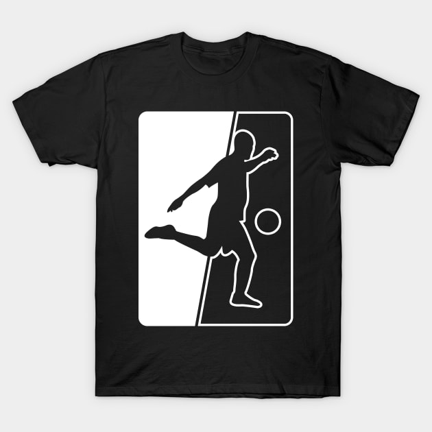 Cool Soccer Player Kicker Card T-Shirt by HappyGiftArt